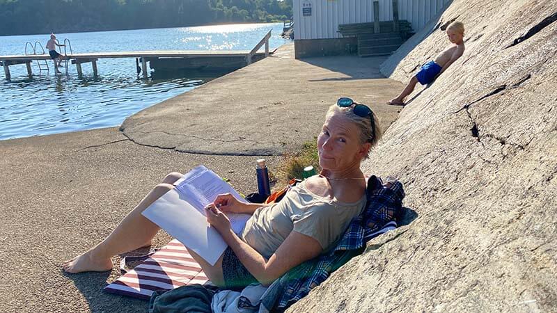 Manusläsning och bad